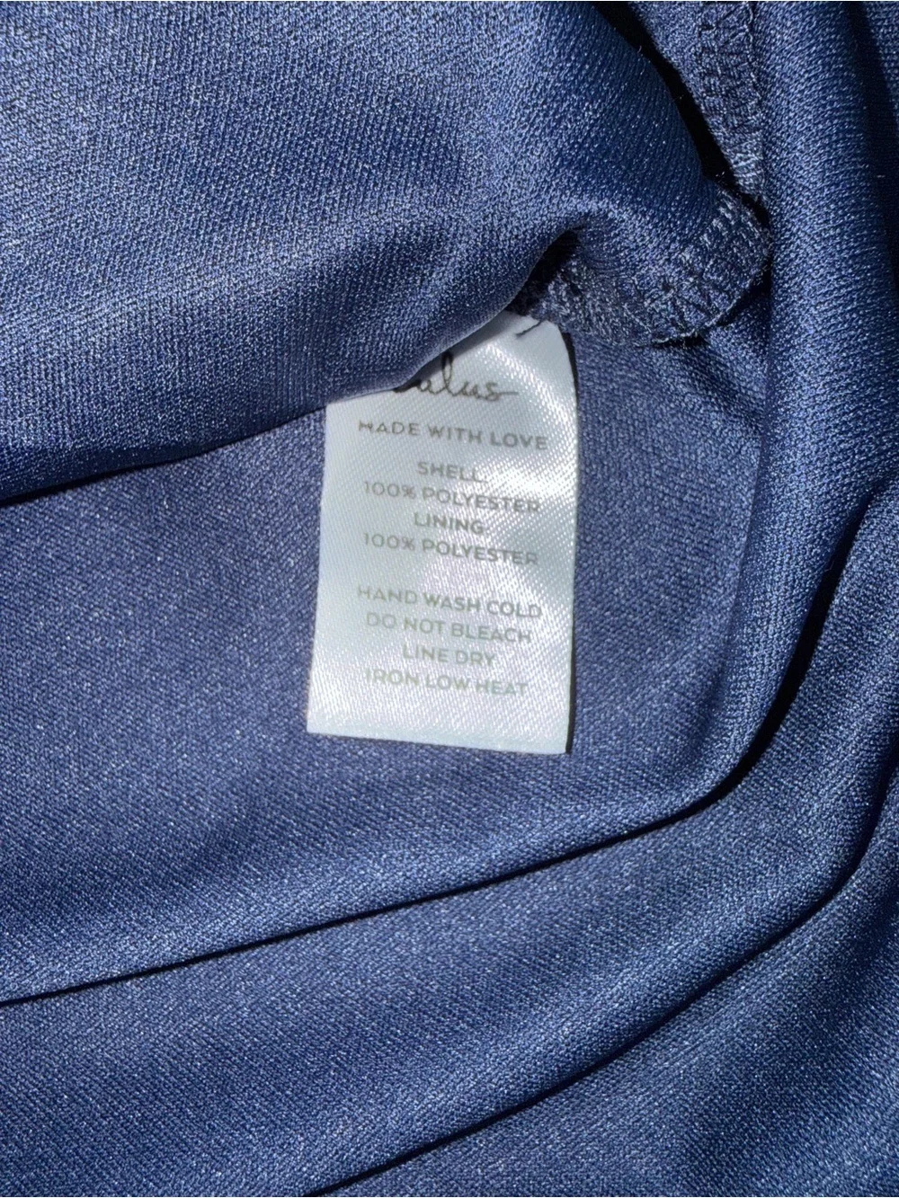 Lulus Navy Chiffon Cold Shoulder V-Neck Shift Dress 3/4 Sleeve XL
